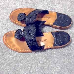 Jack Rogers Black Sandals 7.5
